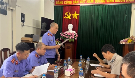 Viện KSND quận Đống Đa trực tiếp kiểm sát hoạt động THADS tại Chi cục...